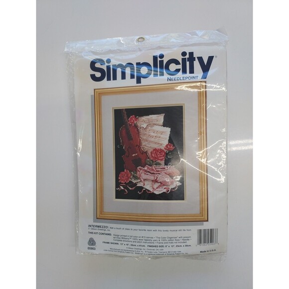 Simplicity Needlepoint Kit 'Intermezzo' Ballet Orchestral Theme BRAND NEW! - Picture 1 of 2